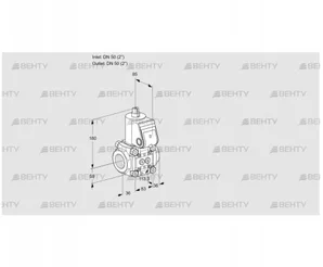 VAS350R/NW (88032982) Газовый клапан Kromschroder