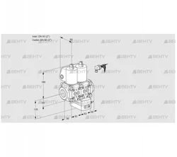 VCG3E50R/50R05NGNKL/PPPP/PPMM (88102811) Клапан с регулятором соотношения Kromschroder