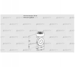 BVGF50/40W05 (88300049) Дроссельная заслонка Kromschroder