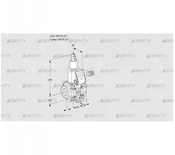 VAS350R/LK (88014031) Газовый клапан Kromschroder