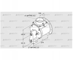 TJ28.0300-A1AHATND2E8XSB3 (85401248) Газовая горелка Kromschroder