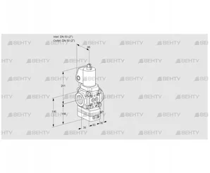 VAV3T50N/NQSLAK (88024271) Газовый клапан с регулятором соотношения Kromschroder