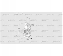 VAV1-/25R/NWAK (88008240) Газовый клапан с регулятором соотношения Kromschroder