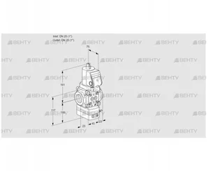 VAV1T25N/NQSRAK (88031787) Газовый клапан с регулятором соотношения Kromschroder