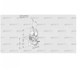 VAG1-/15R/NWBK (88011900) Газовый клапан с регулятором соотношения Kromschroder