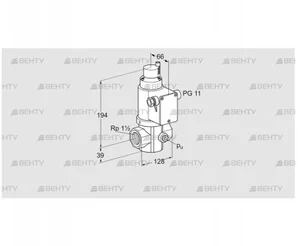 VG 40/32R02LQ31D (85208270) Запорный газовый клапан Kromschroder