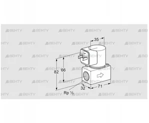 VG 15/10R01K6 (85234030) Запорный газовый клапан Kromschroder