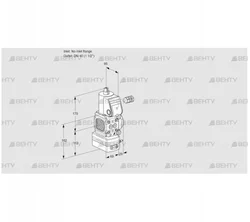 VAD2-/40R/NW-100A (88033332) Газовый клапан с регулятором давления Kromschroder