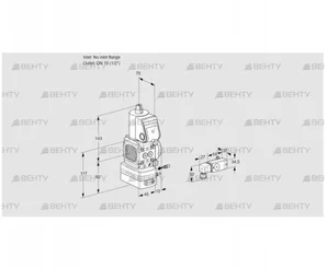 VAG1-/15R/NWBE (88017407) Газовый клапан с регулятором соотношения Kromschroder