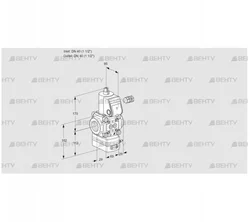 VAD240R/NW-50A (88006363) Газовый клапан с регулятором давления Kromschroder