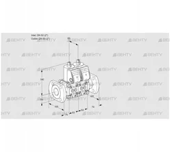 VCS3E50F/50F05NNWR/PPPP/PPPP (88103156) Сдвоенный газовый клапан Kromschroder