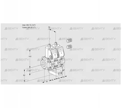 VCH1E15R/25R05NHEWR3/PPPP/PPPP (88101421) Клапан с регулятором расхода Kromschroder