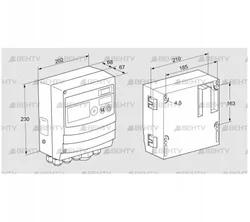 BCU460W3P2C1D1000K2E1-/LM400WF1O0E1- (88680322) Блок управления горением Kromschroder