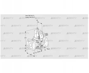 VAS350F/NKSR (88004893) Газовый клапан Kromschroder