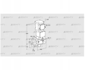 VK 150F10T5HA93S (85311320) Газовый клапан с приводом Kromschroder