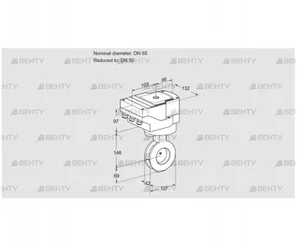 IBGF65/50Z05/20-60W3E (88301878) Дроссельная заслонка Kromschroder