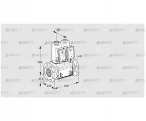 VCS9T125A05NNASRB/PPMM/PPMM (88203618) Сдвоенный газовый клапан Kromschroder