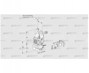 VAG2-/40R/NWAE (88003570) Газовый клапан с регулятором соотношения Kromschroder