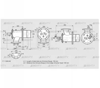 ZIO 200RBL-150/135-(25)D (84277077) Газовая горелка Kromschroder