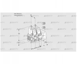 VCS3E50F/50F05FNNVWR3/PPPP/PPPP (88106188) Сдвоенный газовый клапан Kromschroder