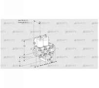VCH1T25N/25N05NHAVQL/PPPP/PPPP (88106891) Клапан с регулятором расхода Kromschroder