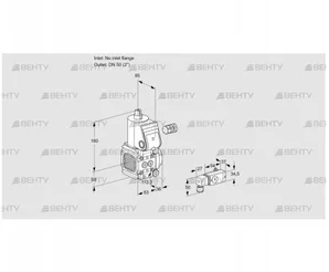 VAS3-/50R/NK (88033140) Газовый клапан Kromschroder