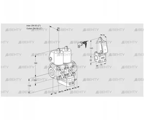 VCG3E50R/50R05NGEWL/PPZS/PPPP (88103310) Клапан с регулятором соотношения Kromschroder