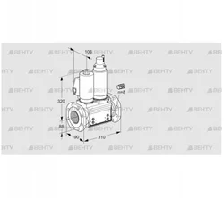 VCS780F05NLWGL3B/PPPP/MMMM (88203357) Сдвоенный газовый клапан Kromschroder