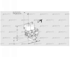 VCH1E15R/15R05FNHEVWL/PPPP/PPPP (88102756) Клапан с регулятором расхода Kromschroder