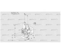 VAD2E40F/40F05FD-25VWR/PP/PP (88102190) Газовый клапан с регулятором давления Kromschroder