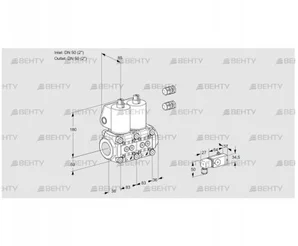 VCS3E50R/50R05NNWL3/3--3/PPPP (88107146) Сдвоенный газовый клапан Kromschroder