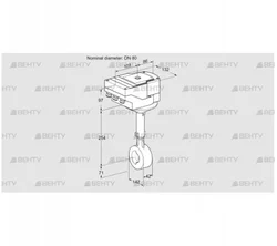 IBHS80Z01A/40A3DR10 (88300648) Дроссельная заслонка Kromschroder