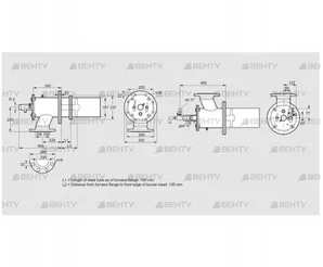 ZIC 200RBL-100/135-(25)D (84277623) Газовая горелка Kromschroder