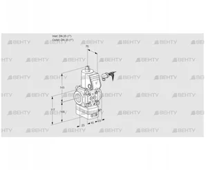 VAV125R/NWAK (88019207) Газовый клапан с регулятором соотношения Kromschroder