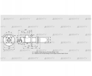 BIC 50HD-0/35-(36)D (84030115) Газовая горелка Kromschroder