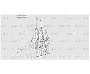 VCH1T20N/20N05NHAVQSR/PPPP/PPPP (88100904) Клапан с регулятором расхода Kromschroder