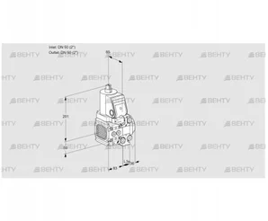 VAS3T50N/50N05FNVQSR/PP/PP (88107184) Газовый клапан Kromschroder