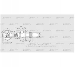 BIC 65HB-600/735-(34A)ER (84031580) Газовая горелка Kromschroder