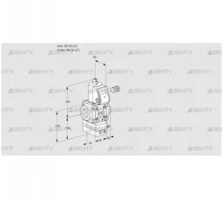 VAV350R/NKAK (88025667) Газовый клапан с регулятором соотношения Kromschroder