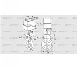 IDR150Z03A100AU/50-30W20E (88303235) Дроссельная заслонка Kromschroder