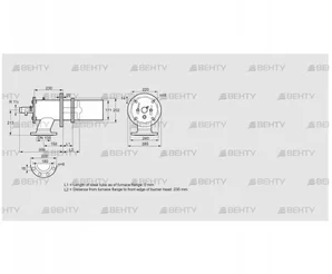 ZIC 165RB-0/235-(17)D (84246510) Газовая горелка Kromschroder