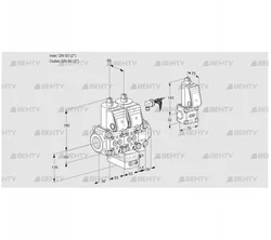 VCG3E50R/50R05NGEVWR/PPPP/PPBS (88107014) Клапан с регулятором соотношения Kromschroder