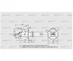 BICA 65RM-200/235-(71)D (84022037) Газовая горелка Kromschroder