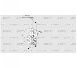 VAS350/-R/NK (88007377) Газовый клапан Kromschroder