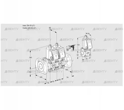 VCS3E50F/50F05NNWR/PPPP/PPZS (88107852) Сдвоенный газовый клапан Kromschroder