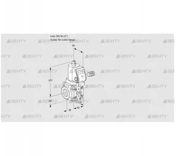 VAS350/-R/NQSR (88011300) Газовый клапан Kromschroder