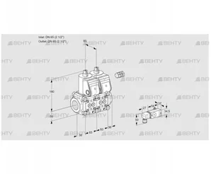 VCS3E65R/65R05NNWR/PPPP/PP-3 (88103590) Сдвоенный газовый клапан Kromschroder