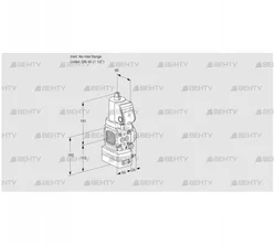 VAG2T-/40N/NQSRAA (88032911) Газовый клапан с регулятором соотношения Kromschroder