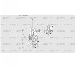 VAG1-/15R/NWBK (88032163) Газовый клапан с регулятором соотношения Kromschroder