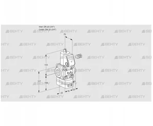 VAV120R/NWAK (88006903) Газовый клапан с регулятором соотношения Kromschroder